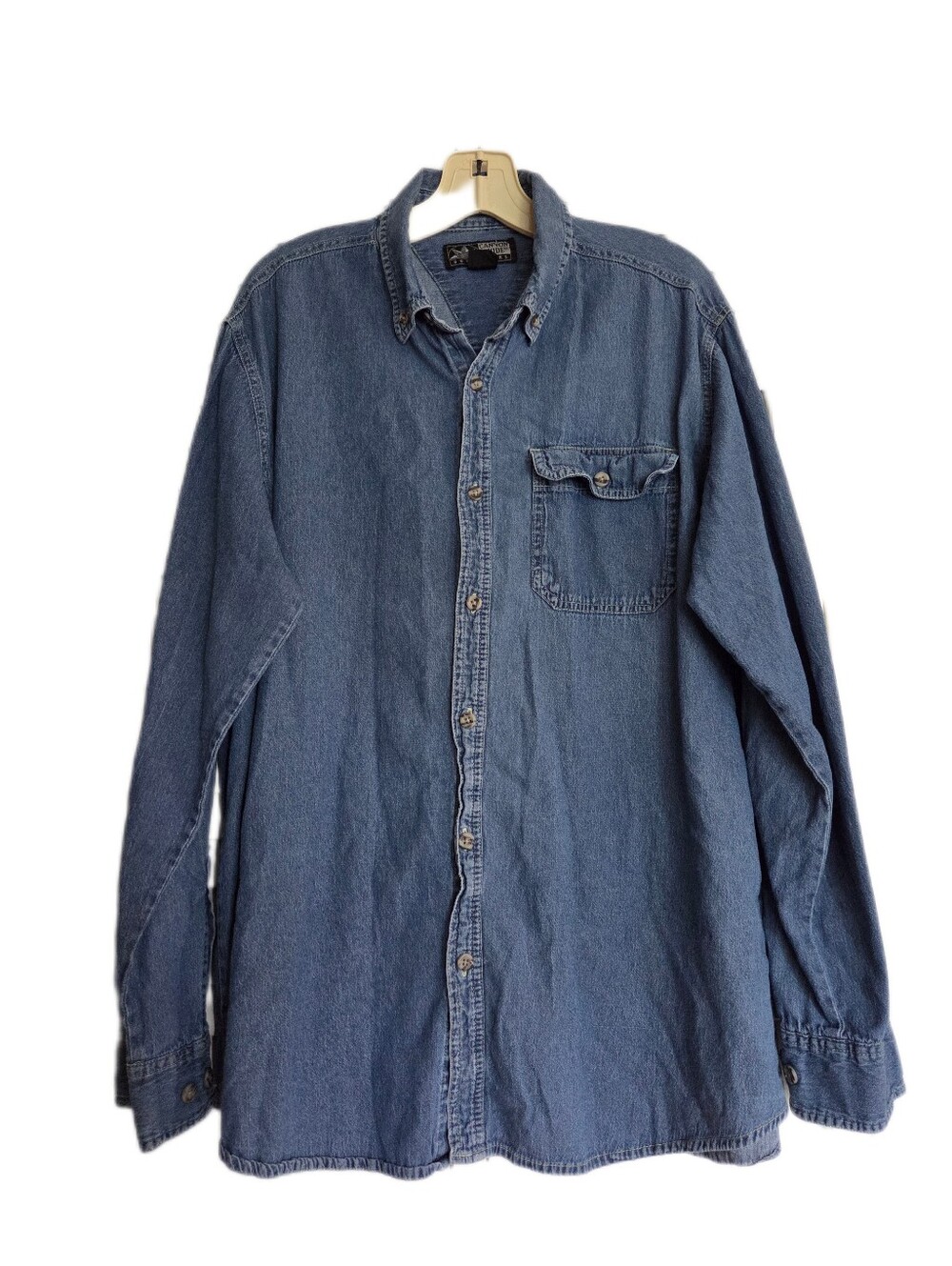 Canyon Guide Outfitters Denim Shirt Cotton Western Cowboy Size XL